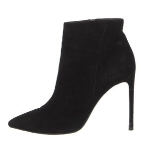 Saint Laurent Black Suede Booties